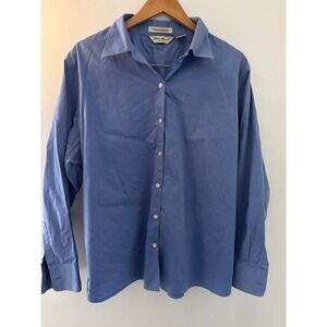 Eddie Bauer Men's XXL Button Down Dress Shirt Wrinkle Resistant 100% Cotton